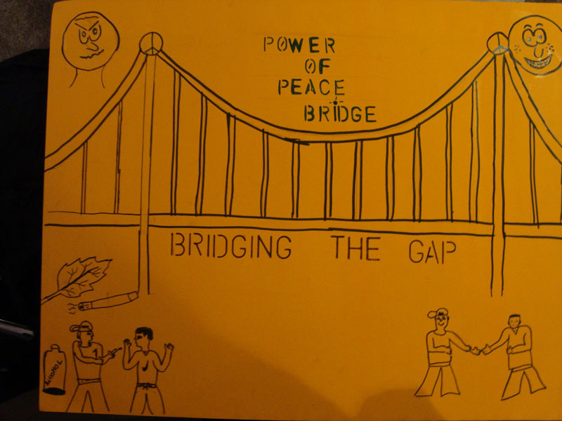 Power of peace bridge bridging the gap.
