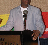 A man standing at a podium.